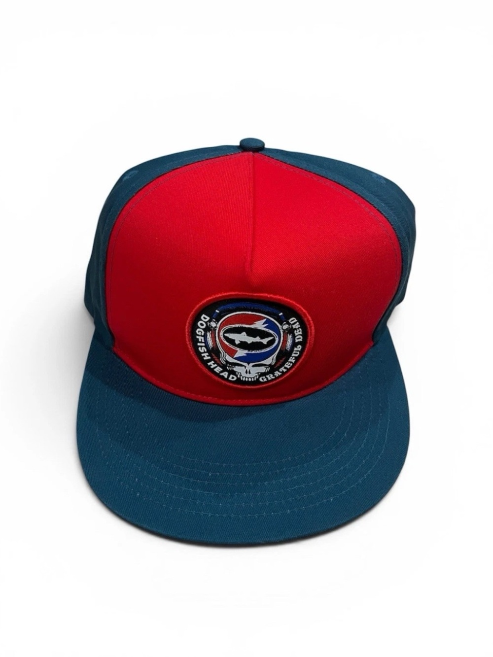 Dogfish Head Brewery X Grateful Dead Blue Red Baseball Cap Hat Snapback .